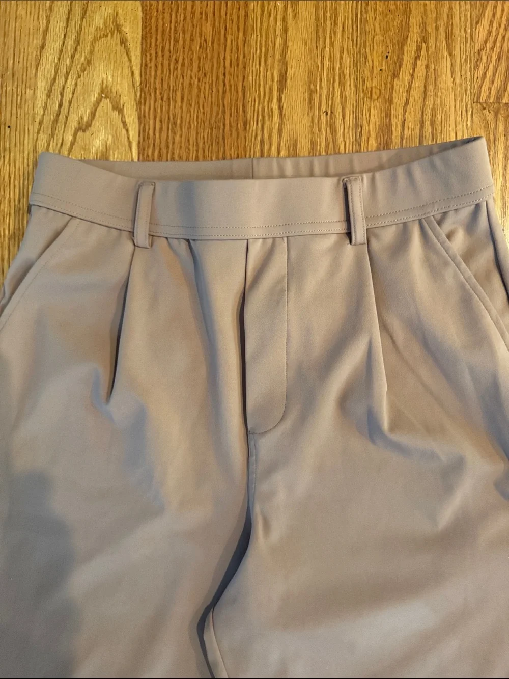 HALARA Straight-Leg Dress Pants in Taupe Beige